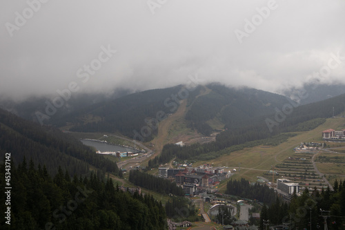 fog over the mountains