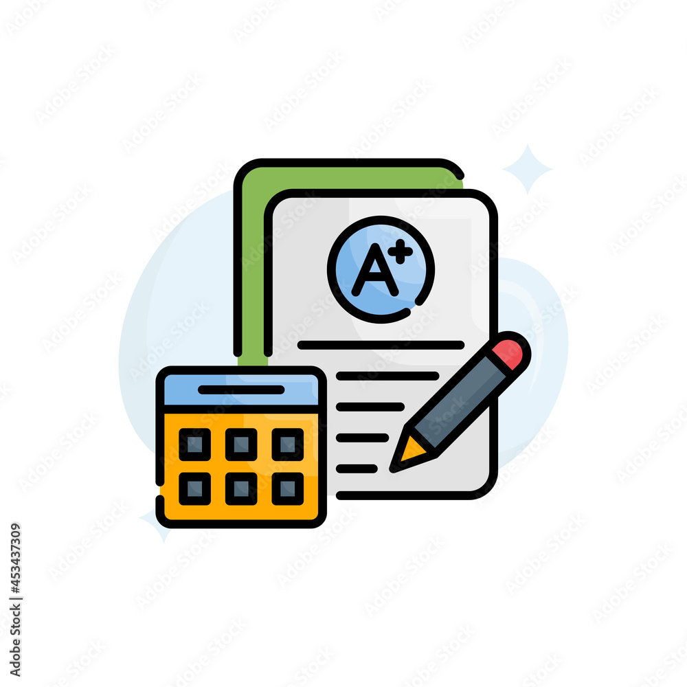 Dual degree vector filled outline icon style illustration. EPS 10 file