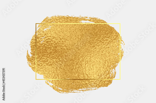 golden foil texture brush stroke background