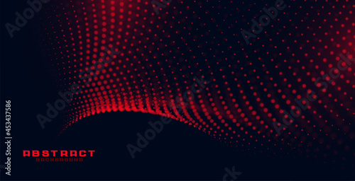 stylish black background with red particles pattern