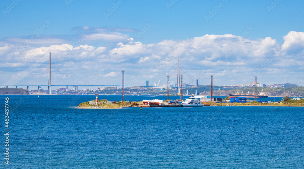 Landscape of the Russky island. Vladivostok, Russia.