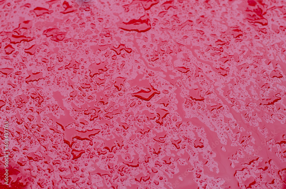 Wet surface. Raindrops on the surface. Rain. Wet surface. Raindrops on the surface. Rain.