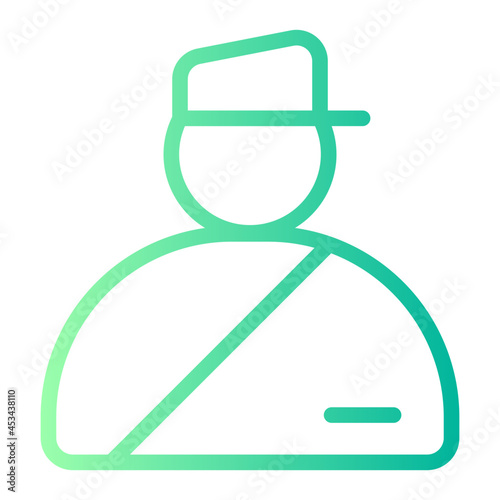 officer gradient icon