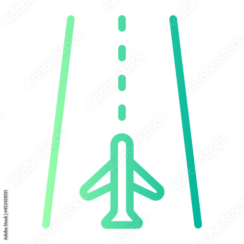 runway gradient icon