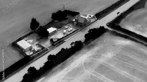 Fast Vehicles Being Chased Using a Thermal Imaging Camera From A Drone