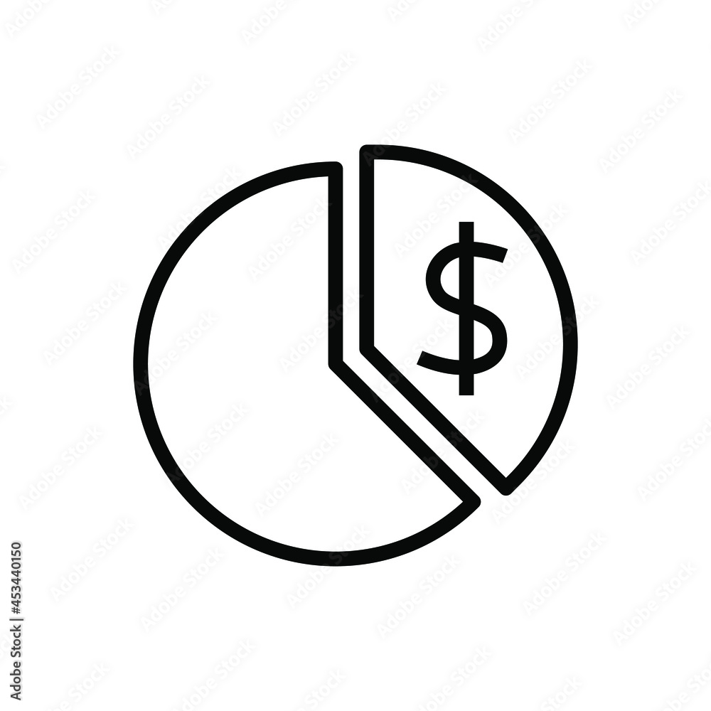 Business pie graph icon vector graphic Business pie graph icon vector graphic