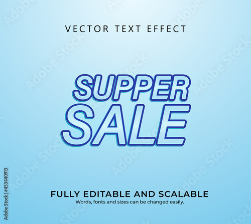 supper sale text effect