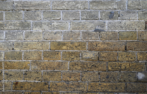 Wall texture.. Ancient wall of yellow brick