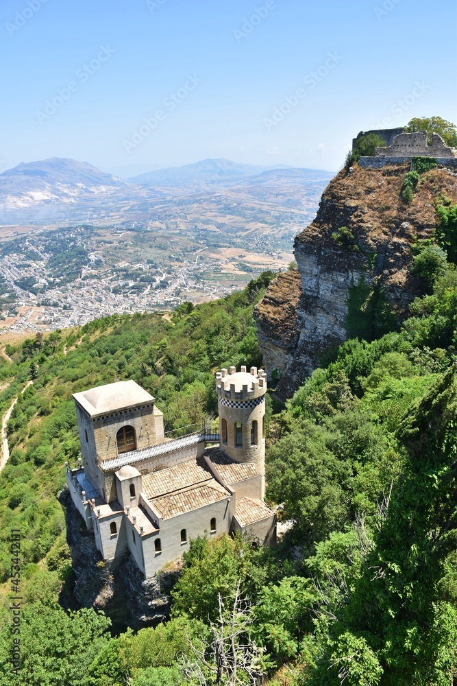 Castle Erice near Trapani, Sicily, Italy