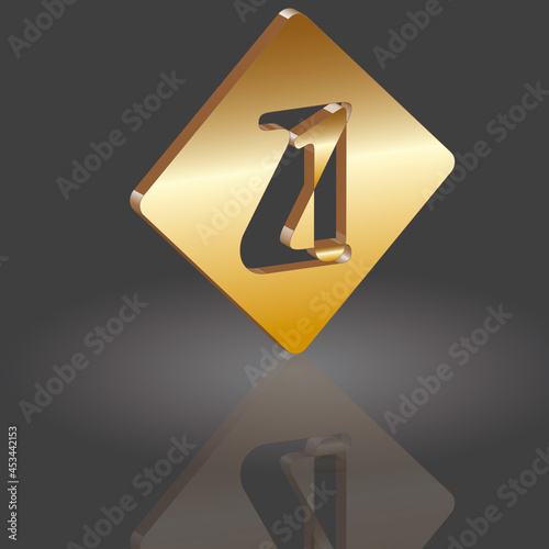 Goldquadrat z 1 Gold