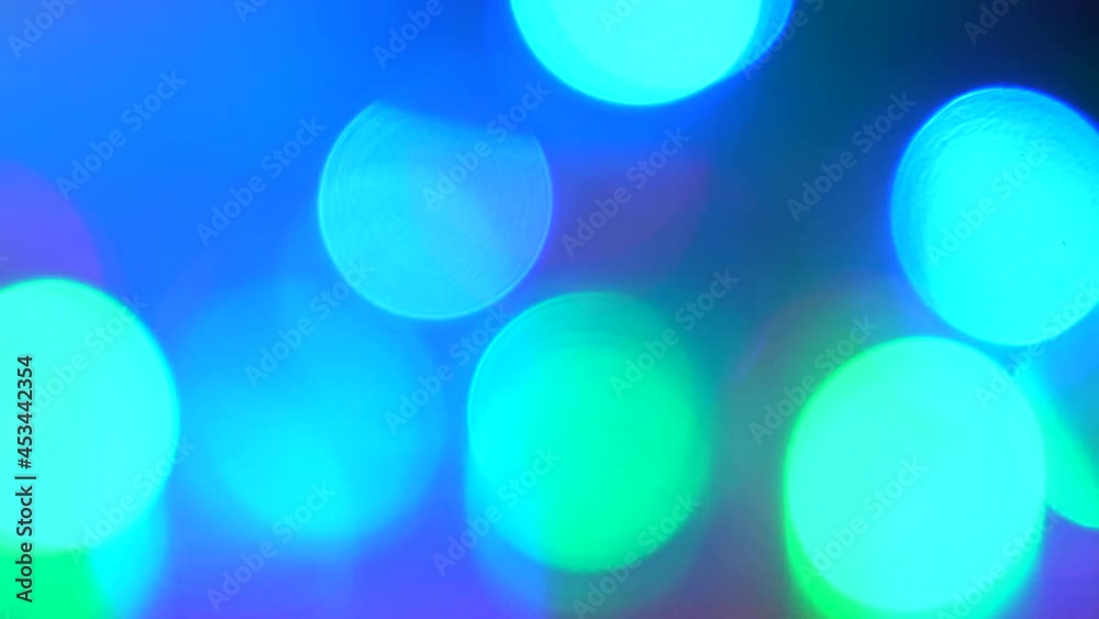 Abstract colorful Christmas holiday 4k video bokeh background