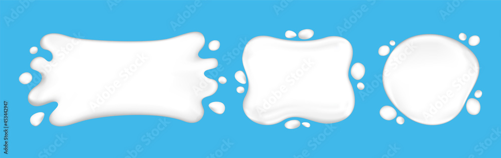 milk splashing, white milk drop splash, droplet milk shape isolated on light blue for banner background milk splashing, white milk drop splash, droplet milk shape isolated on light blue for banner background