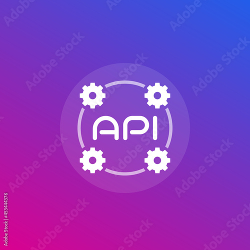 API icon, application programming interface and software integration