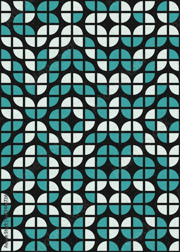 Abstract Geometric Pattern generative computational art illustration