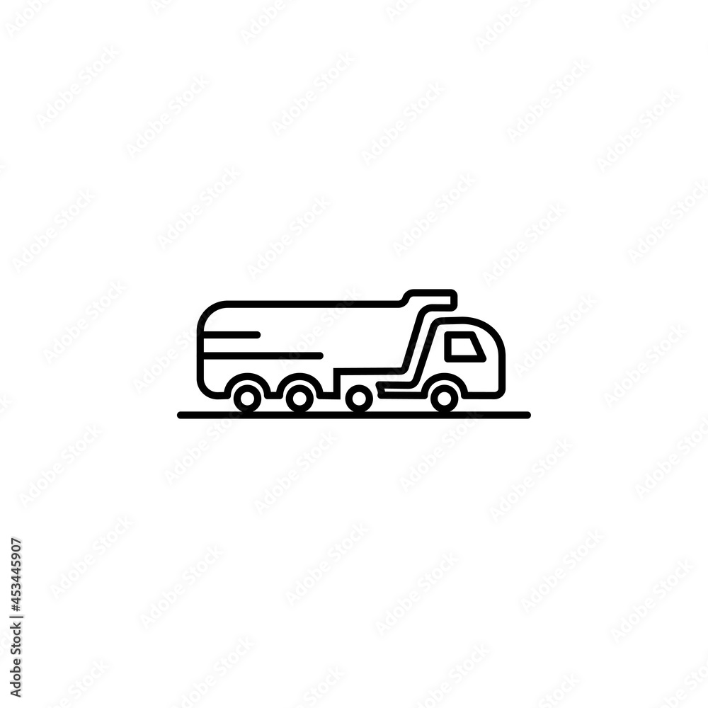 travel truck transport icon vector