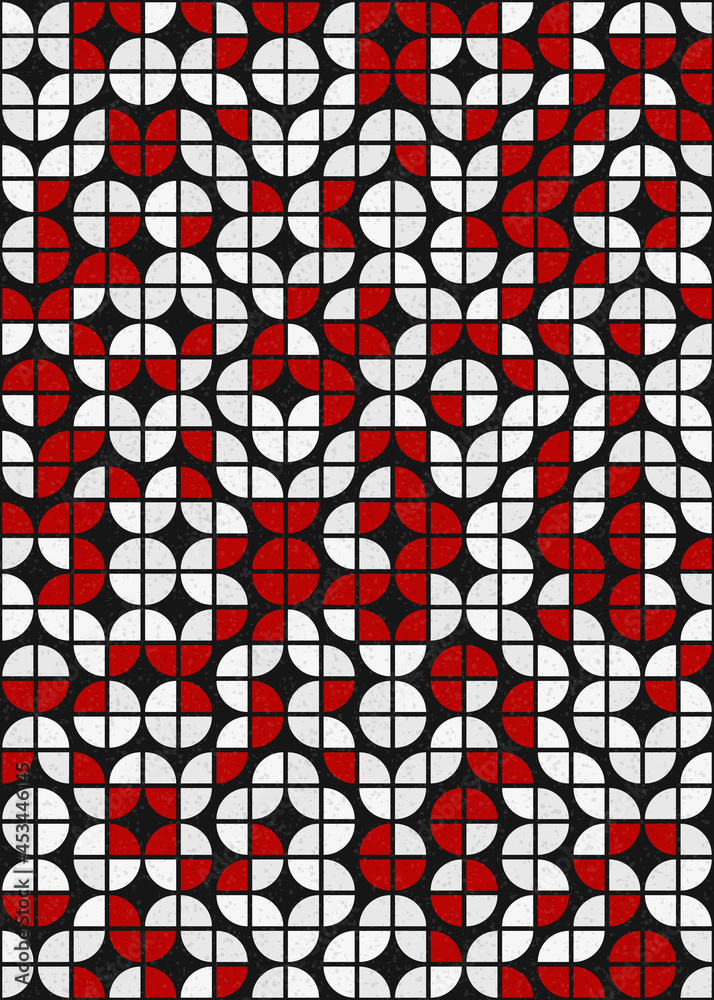 Fototapeta premium Abstract Geometric Pattern generative computational art illustration