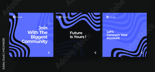 Modern and minimalist social media design template