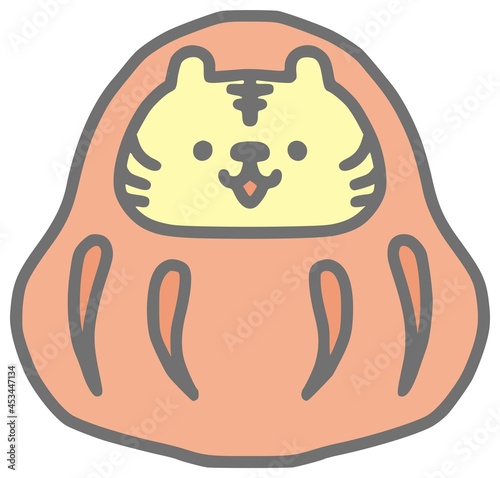 かわいいだるまのイラスト