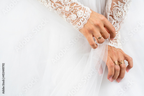 Fotografi White dress of the bride