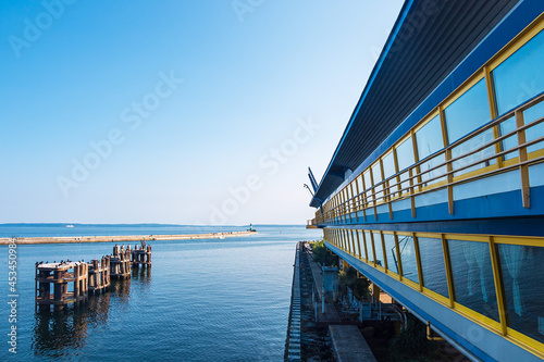 Alter Fährbahnhof im Hafen von Sassnitz auf der Insel Rügen photo