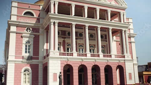 Front view with garden of Amazon Theatre Amazonas
