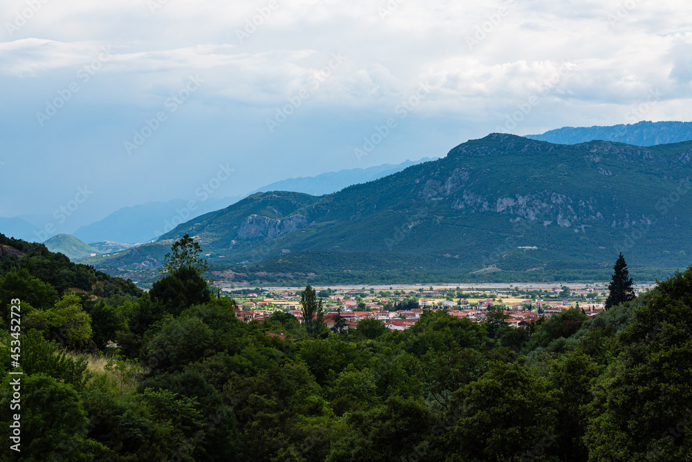ギリシャ　アギア・トリアダ修道院までのトレッキングコースから見える景色