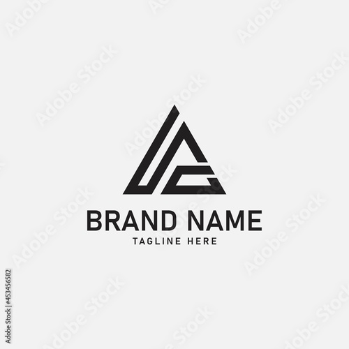 IA letters initial logo design vector