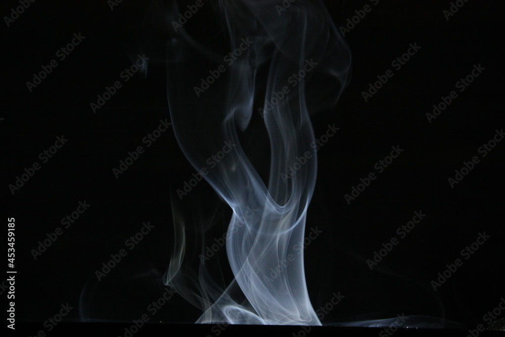 smoke on black background smoke on black background