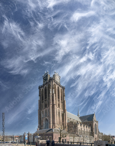 The Grote Kerk at the Pottenkade in Dordrecht, Zuid-Holland province, The Netherlands photo