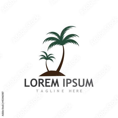 Wallpaper Mural Palm tree summer logo template Torontodigital.ca