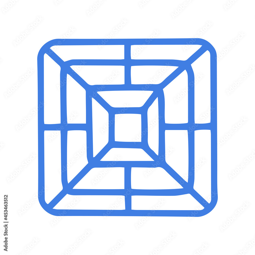 Iron ventilation grill line vector doodle simple icon Iron ventilation grill line vector doodle simple icon