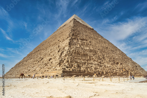 The Pyramid of Khafre or of Chephren ( Giza - Egypt ) photo