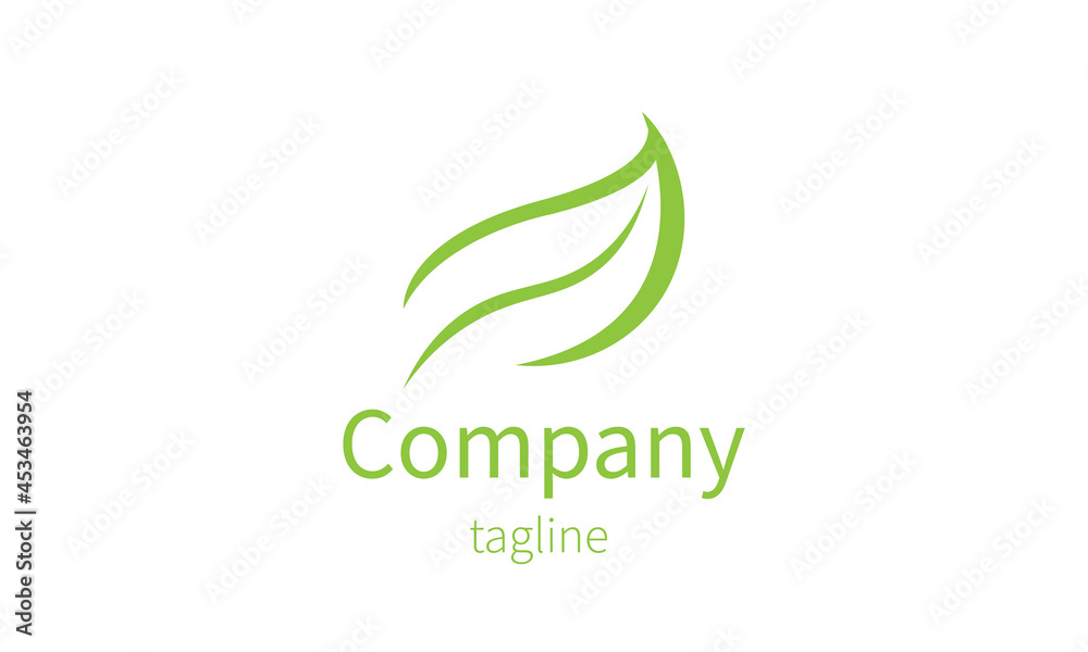 Premium leaf ecology environment logo design Premium leaf ecology environment logo design