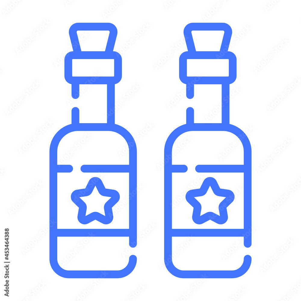 wine bottle, beer line icon, vector design usa independence day icon. wine bottle, beer line icon, vector design usa independence day icon.