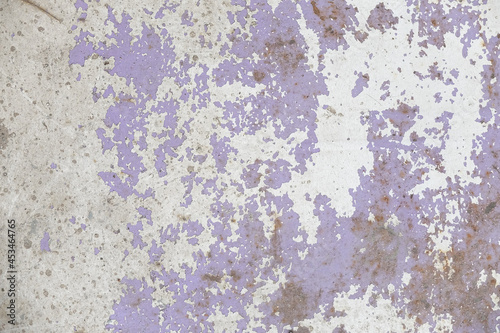 Bubbled old concrete painted wall. Aged weathered background patterns © Dusko