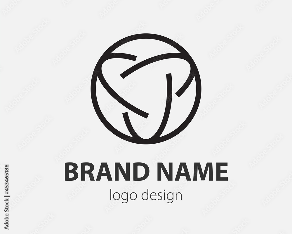 Abstract logo design.Vector logo template.