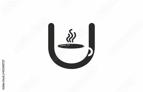 Coffee Logo Letter U