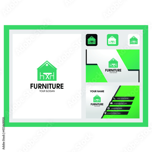 furniture business card logo