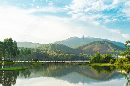 Natural scenery of mountains and forests in Vietnam