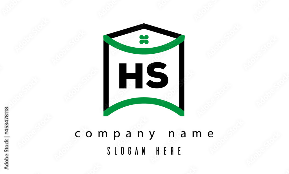 HS creative real estate latter logo HS creative real estate latter logo