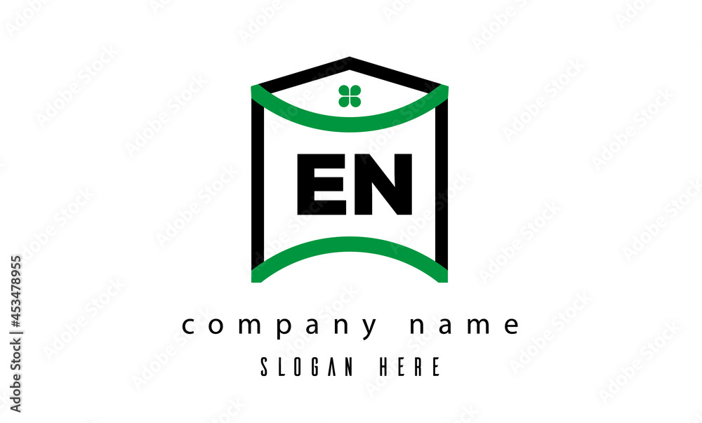 EN creative real estate latter logo EN creative real estate latter logo