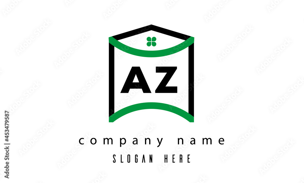 AZ creative real estate latter logo vector AZ creative real estate latter logo vector