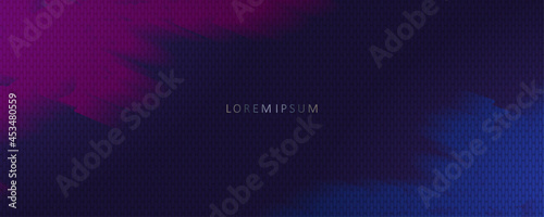Elegant dark texture of abstract design, volumetric gradient of blue and purple hue