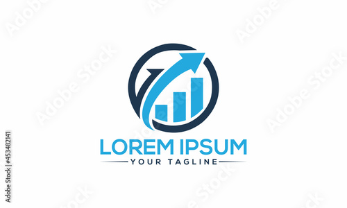 The Best Design finance logo unique modern minimalist simple creative abstract and vector