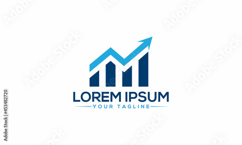 The Best Design finance logo unique modern minimalist simple creative abstract and vector
