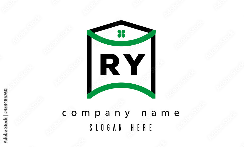 RY creative real estate latter logo vector RY creative real estate latter logo vector