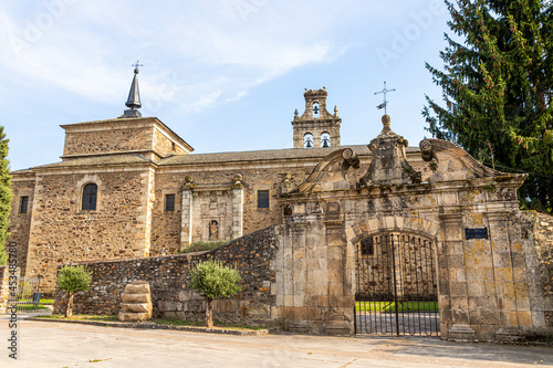 San Miguel de las Duenas, Spain. The Monastery of San Miguel de las Duenas, a female convent in the El Bierzo region near Ponferrada