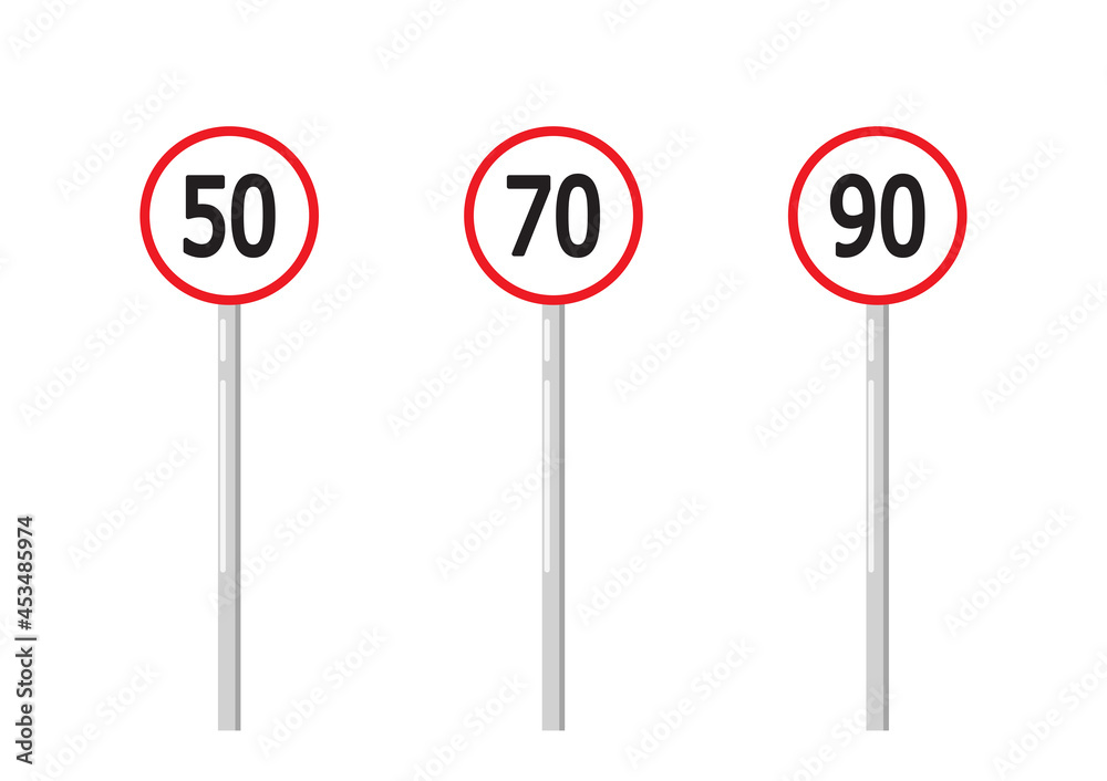 Speed sign vector. Speed sign on white background. Speed sign vector. Speed sign on white background.