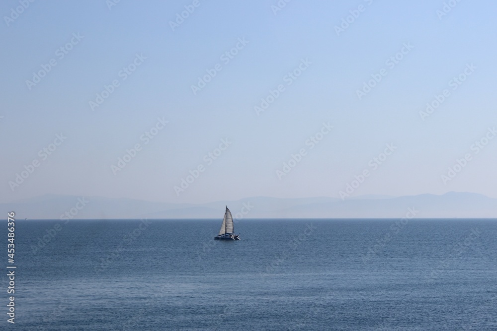 sailing on the sea