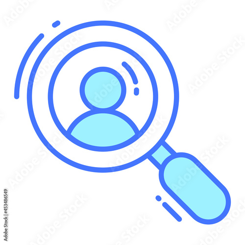 searching trendy icon, glyph style isolated on white background. Symbol for your web site design, logo, app, UI.